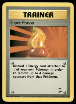Pokemon Cards Super Potion 117/130 Base Set 2 WOTC Uncommon LP - Image 1