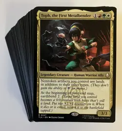 MTG Magic The Gathering Toph, First Metalbender Budget 100 Card Commander Deck - Image 1