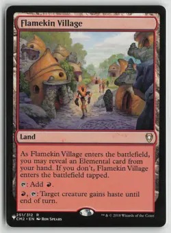 Flamekin Village (CM2) Lightly Played 251 The List Reprints Magic: The Gathering - Image 1