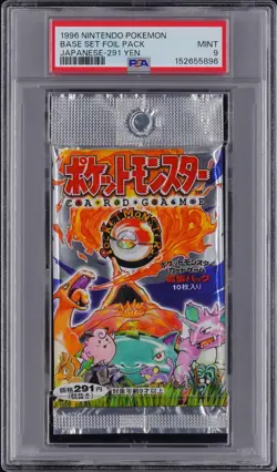1996 Pokemon PSA 9 MINT Japanese Base set foil pack - 291 Yen NEW CERT - Image 1