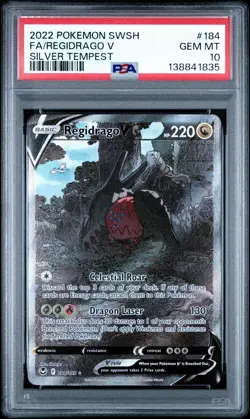 PSA 10 REGIDRAGO V 184/195 FULL ART SILVER TEMPEST POKEMON - Image 1