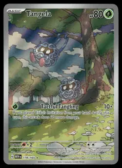 Pokemon Cards Tangela 178/165 151 Illustration Rare NM - Image 1