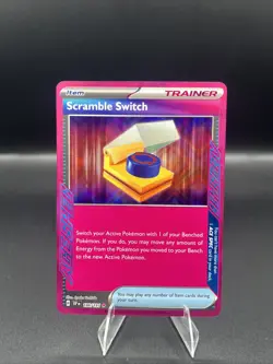 Scramble Switch 186/191 Pokemon TCG Sv08: Surging Sparks Holo NM - Image 1