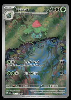 Pokemon Cards Ivysaur 167/165 151 Illustration Rare NM - Image 1