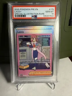 2025 Pokemon Prismatic Evolutions LACEY 175/131 Special illustration rare PSA 10 - Image 1