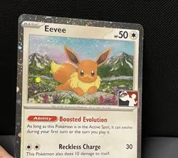 🍥 SWIRL Eevee 143/191 Cosmos Prize Pack Series 7 Play! Stamp Pokemon TCG NM 🍥 - Image 3