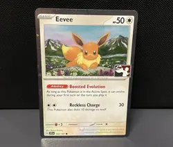 🍥 SWIRL Eevee 143/191 Cosmos Prize Pack Series 7 Play! Stamp Pokemon TCG NM 🍥 - Image 4