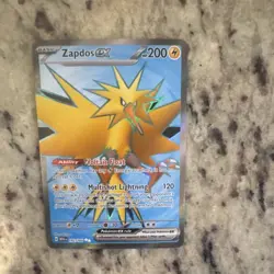 Pokemon Zapdos ex Sv: Scarlet & Violet 151 Ultra Rare Holo 192/165 200 HP - Image 1