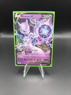 Pokemon TCG Mewtwo Gx, Mewtwo V, And Mew V 3 Card Rare Lot - Image 3