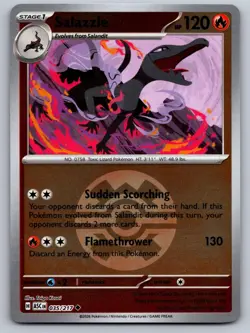 SALAZZLE (QUICK BALL) 035/217 REVERSE HOLO POKEMON ASCENDED HEROES NM/M - Image 1