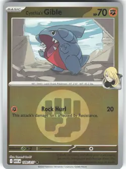 CYNTHIA'S GIBLE (ENERGY SYMBOL PATTERN) 109/217 - POKEMON ASCENDED HEROES - NM - Image 1