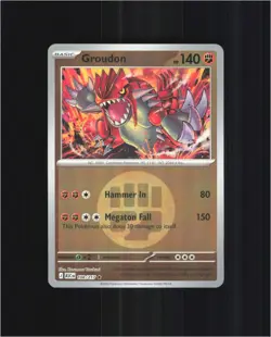 Groudon (Energy Symbol Pattern) 108/217 Holo Rare Ascended Heroes Pokemon NM - Image 1