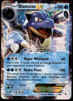 Blastoise EX 17/83 XY Generations Pokemon [NM] (1) - Image 1