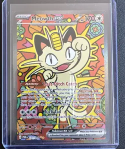 2026 Pokemon Perfect Order Meowth Ex Special Illustration Rare #121/Pull 5/15 - Image 1