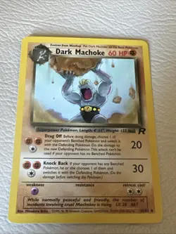 Dark Machoke 40/82 Team Rocket Pokemon TCG WOTC - Image 1