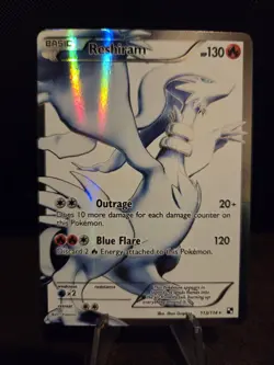 Pokemon TCG Reshiram 113/114 Black & White Base Full Art Holo 🌟NM/MINT🌟 2011 - Image 1