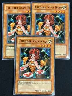 YUGIOH THUNDER NYAN NYAN TP6-EN014 COMMON X3 (NM) - Image 1