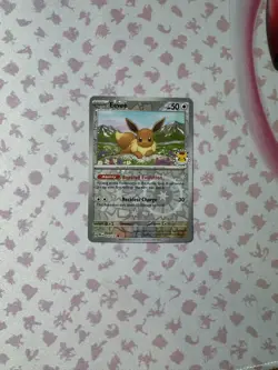 Eevee Pokemon Day Stamp Prismatic Evolutions Set TCG Card 074/131 - Image 1