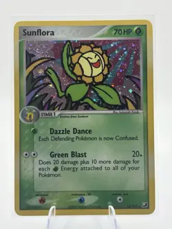Sunflora 16/115 *SWIRL* EX Unseen Forces Holo Rare Pokemon TCG Card LP+/NM- - Image 1