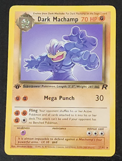 Dark Machamp First Edition 27/82 Pokemon TCG Non-Holo Card NM - Image 1