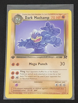 Dark Machamp First Edition 27/82 Pokemon TCG Non-Holo Card NM - Image 5