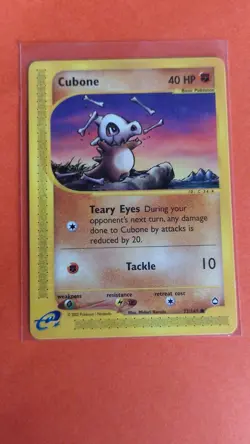 Pokemon Card | Cubone Aquapolis 72/147 Non Holo 2002 E Reader - Image 3