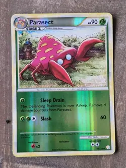 Parasect 48/123 Reverse Holo HeartGold SoulSilver Base Pokemon Card NM - Image 1