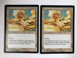 2x Alabaster Dragon 1997 Weatherlight Vintage Magic Cards, COMBINED SHIPPING - Image 1