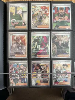 Pokemon TCG Trainer Bundle - 9 Full Art/SIR Cards - Lt Surge, Roark - Image 1