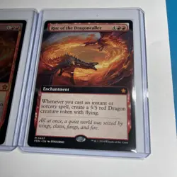 2x Lot Rite of the Dragoncaller (Extended Art) Foundations And Regular Foil - Image 2