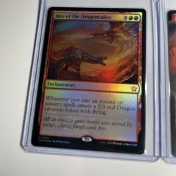 2x Lot Rite of the Dragoncaller (Extended Art) Foundations And Regular Foil - Image 5