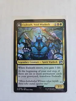 Exdeath, Void Warlock - Final Fantasy - NM - MTG Magic - Uncommon - Creature - Image 1