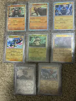 Pokemon TCG 8 Card Lot Holo & Reverse Holo Master Ball Black Bolt White Flare Nm - Image 1