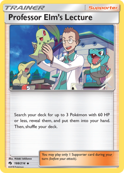 Professor Elm's Lecture 188 UC Lost Thunder Pokemon NM/M - Image 1