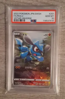 PSA 10 GEM MINT Riolu 201/172 Pokemon Japanese VSTAR Universe [Read Description] - Image 1