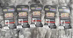 Pokemon TCG Phantasmal Flames Sleeved Booster Pack Lot of 5 Factory Sealed - Image 2