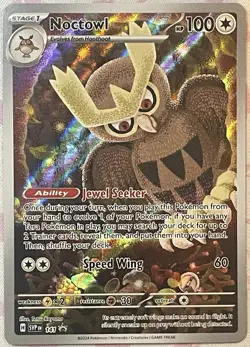 Pokemon TCG: Noctowl 141 Shrouded Fable Black Star Promo NEAR MINT - Image 1