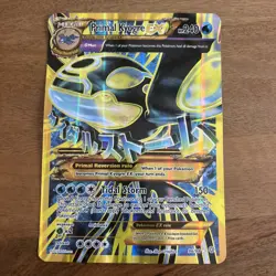 Pokemon Primal Kyogre EX Art Ultra Rare Holo 96/98 XY Ancient Origins Jumbo - Image 1