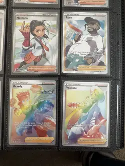 Pokemon Trainer Bundle - 9 Full Art / Rainbow Rares - Carmine Brock Brawly More - Image 3