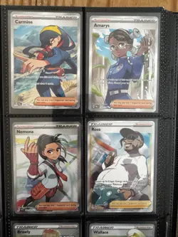 Pokemon Trainer Bundle - 9 Full Art / Rainbow Rares - Carmine Brock Brawly More - Image 4