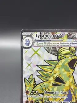 Pokemon TCG Tyranitar ex 211/197 SV03 Obsidian Flames Ultra Rare Full Art Holo - Image 3