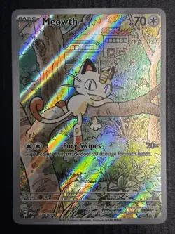 Pokemon TCG - Meowth 106/094 Illustration Rare Holo - Phantasmal Flames - Image 3