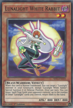 Lunalight White Rabbit SHV1-EN010 1st ED Yu-Gi-Oh! - Image 1