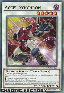 YUGIOH LDS3-EN120 Accel Synchron Common 1st Edition NM - Image 1