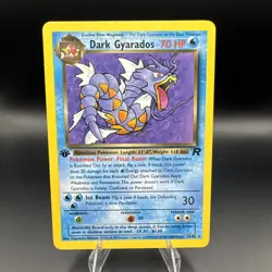 Pokemon Card Team Rocket 1st Edition Rare Non-Holo Dark Gyarados 25/82 - Image 1