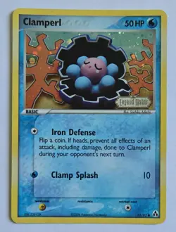 Pokemon Clamperl Stamped Legend Maker Reverse Holo 51/92 Vintage English Card - Image 1