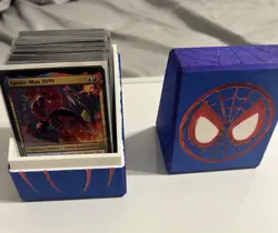 Spider-Man 2099 Commander Deck + Custom Sleeved 100 Card Deck Box MTG - Image 1