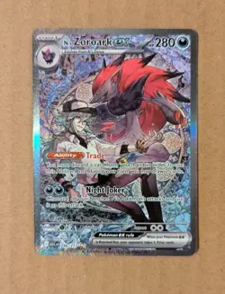 Pokemon N's Zoroark ex Ascended Heroes 286/217 Special Illustration Rare TCG - Image 3