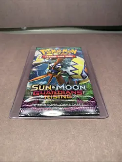 Pokemon TCG Sun and Moon Guardians Rising Booster Pack Factory Sealed Tapu Koko - Image 1