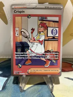 Crispin 171/131 Prismatic Evolutions Special Illustration Rare Pokemon TCG NM - Image 1